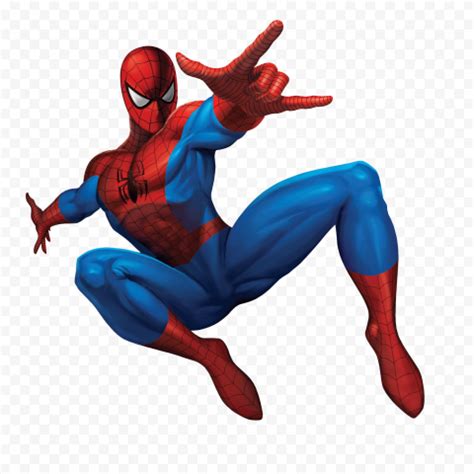 Hd Jumping Spider Man Hero Black Outline Character Png Citypng