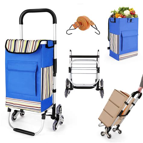 Buy Funsaille Folding Shopping Cart For Groceries In Grocery Cart