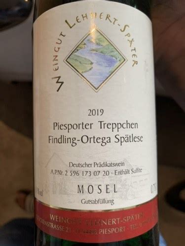 Weingut Lehnert Sp Ter Piesporter Treppchen Findling Ortega Sp Tlese