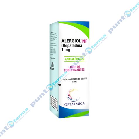 Alergiol NF Olopatadina Solución Oftamologica 5 mL Punto Farma