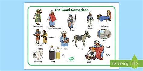 The Good Samaritan Word Mat L Enseignant A Fait Twinkl