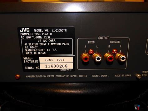 JVC XL Z1050TN K2 Interface Photo 2131301 US Audio Mart