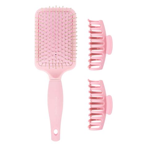 Brushworks Paddle Brush And Claw Clips Clips Soinvogue Clip Art