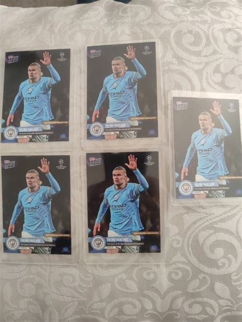 2023 Topps Now UCL 90 Erling Haaland Lot Of 5 Cards Catawiki