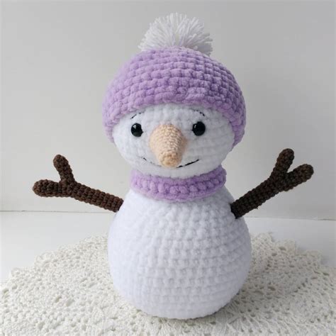 Crochet snowman amigurumi | Amiguroom Toys