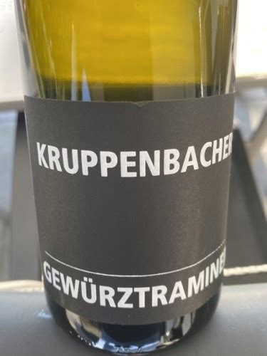 Weingut Kruppenbacher De Gew Rztraminer Vivino Us