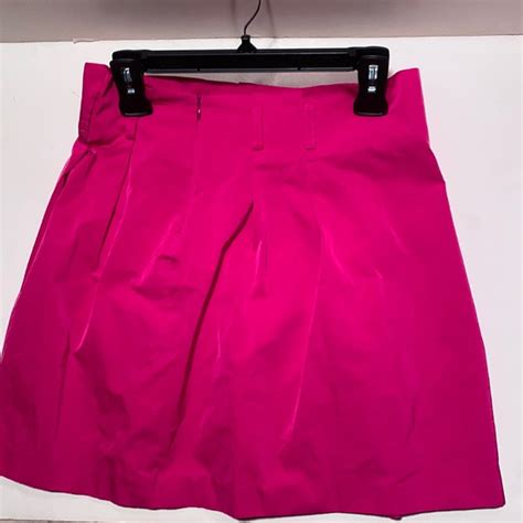 Theory Skirts Theory Hot Barbie Fuchsia Pink Silk Taffeta Look Skirt Barbicore Chic Vibes