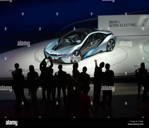 Bmw I8 Electric Concept Car At Frankfurt Motor Show Or Iaa 2011 Germany