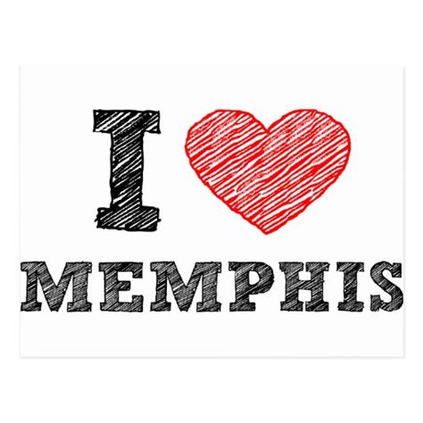 I Love Memphis Postcard | Zazzle