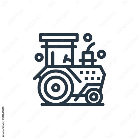 Tractor Icon Vector From Agriculture And Farming Concept Thin Line