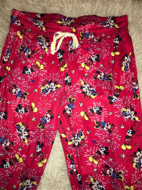 Disney Americana Minnie Mickey Mouse Lounge Pants Lar Gem