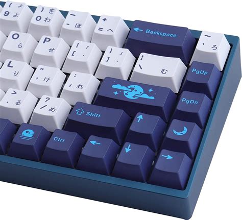 Buy Jomkiz Pbt Keycaps 134 Keys Blue Moon Dye Sublimation Cherry
