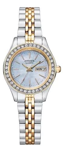 Reloj Citizen Cuarzo Dama Cristales Eq Y Time Square Color De La