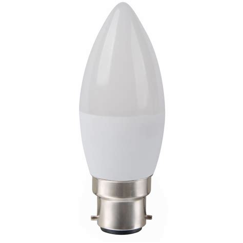 LED Candle B22 6w 5000k Frosted RADIANT Cashbuild