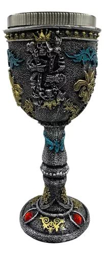 Cálice Taça Copo 3d Caveira Crânio Skull Resina Medieval Parcelamento