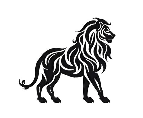 Premium Ai Image Leo Icon Lion Zodiac Symbol Ornate Leo Silhouette