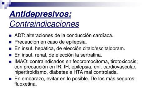 Ppt PsicofarmacologÍa BÁsica Antidepresivos Y Eutimizantes