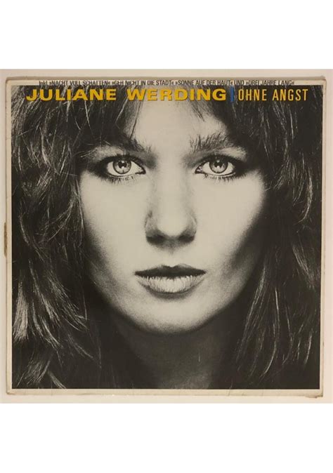 Juliane Werding Ohne Angst Lp Plak Orjinal 1984 Alman Baskı Fiyatları