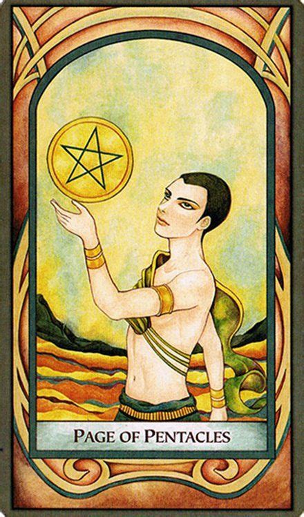 Sota de Oros Arcanos Menores Alicia Galván Arte de carta tarot