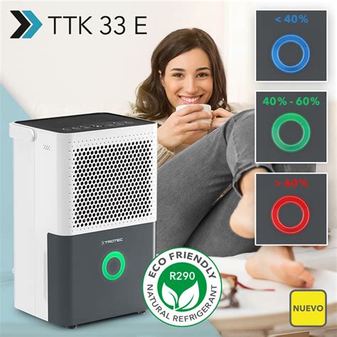 NUEVO Deshumidificador De Confort TTK 33 E Para El Mantenimiento En