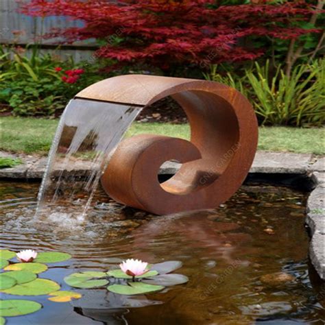 Landscaping Metal Rain Curtain Corten Steel Water Feature China