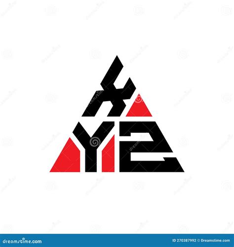 Xyz Triangle Letter Logo Design With Triangle Shape Xyz Triangle Logo Design Monogram Stock