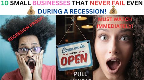 Small Businesses You Can Start During A Recession Good Or Bad