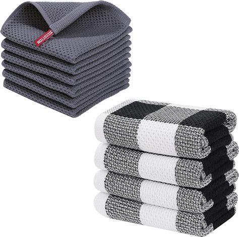 Amazon Homaxy Cotton Waffle Weave Kitchen Dish Cloths And