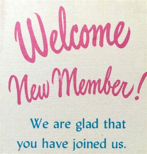 Welcome New Member Vintage Church Postcards / Set of 4 Unused from ...