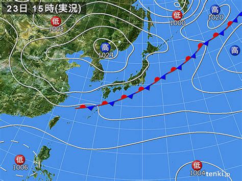 過去の実況天気図 2023年09月23日 日本気象協会 tenki jp