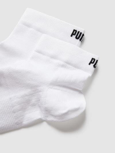 Puma Socken Mit Eingewebten Label Details Im Er Pack Modell Quarter