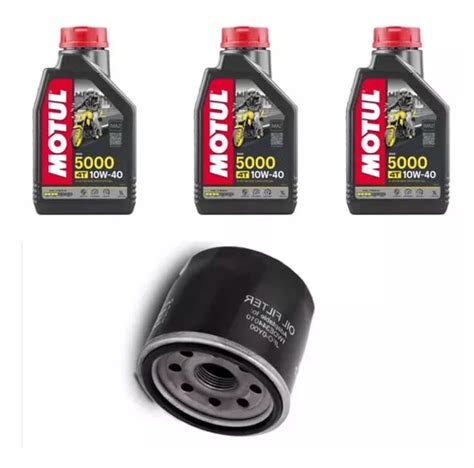 Kit Troca Leo L Motul W Filtro Yamaha Mt