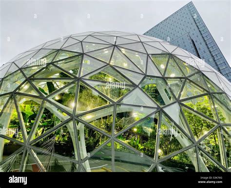 One Of The Three Domes That Comprise The Spheres Conservatory In The