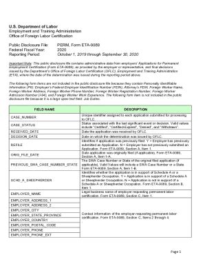 Fillable Online Perm Form Eta Fax Email Print Pdffiller