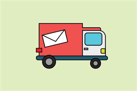 Mail Truck Icon Graphic Vector Graphic by neomanicstudio · Creative Fabrica