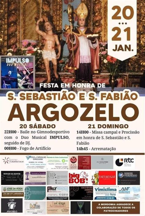 Festa em Honra de São Sebastião 2024 Argozelo