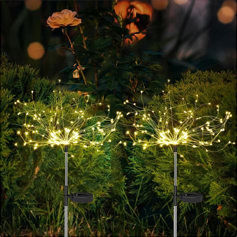 Solar Garden Lights Pack Solar Fireworks Lights Diy Firework Lights