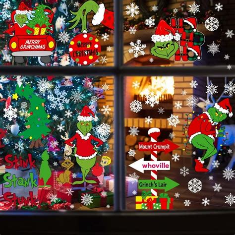Smasener Christmas Window Clings Christmas Window Clings For Glass