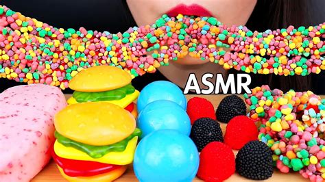 Asmr Popular Food Rope Candy Planet Gummy Jelly Ice Cream 너드로프 지구젤리