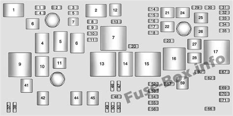 Fusibles y relés para Chevrolet Malibu 2013 2016 diagramas de caja