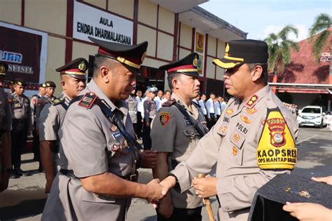 Kapolres Gowa Pimpin Upacara Serah Terima Jabatan Dan Pelantikan