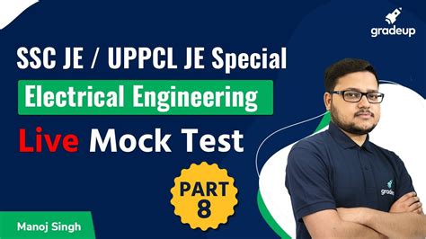 Live Mock Test For UPPCL JE SSC JE Set 8 Electrical Engineering