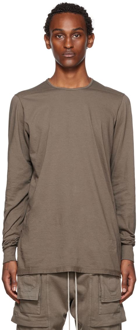 Rick Owens Drkshdw T shirt à manches longues Level gris SSENSE France