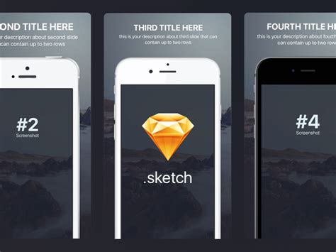 App Store Screenshots Template For Iphone Sizes Sketch