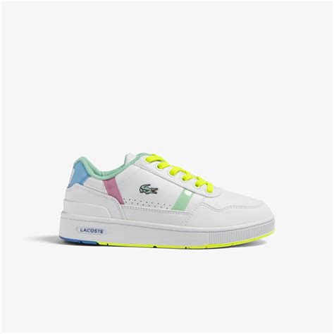 Buy Childrens Lacoste T Clip Synthetic Colour Pop Trainers Lacoste Kw