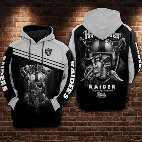 Oakland Raiders 3d Printed Hoodiezipper Hoodie