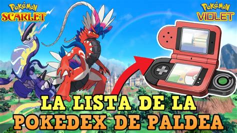 La Pokedex Completa Casi Filtrada Pokémon Scarlet Violet Youtube