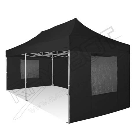 Gazebo Pieghevole X Ray Nero Mm Top Professionale Con Laterali