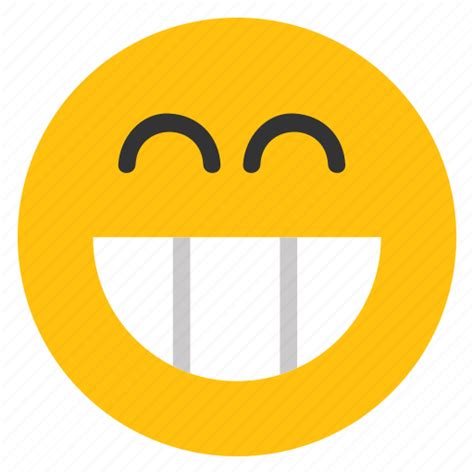 Big grin, emoticons, grin, happy, smiley icon