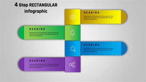 31 PowerPoint 4 Step RECTANGULAR Infographic PowerUP With POWERPOINT